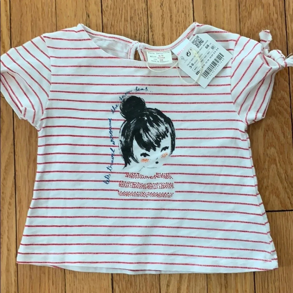 NWT! Zara baby girl t-shirt 3-6 months
